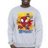 Marvel Mens Spidey And His Amazing Friends Flying Sweatshirt
