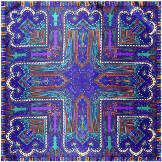 90cm Square Fashion Silk Women Scarf Cashew Floral Print Square Scarves Wraps Luxury Brand Super Large Gift Shawls