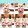 Corgi Plush Puppy Pendant Bag Hanging Decoration Keychain Animal Doll Cartoon
