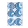 6Pcs/Box Electroplated Painted Ball Christmas Tree Ornament DIY Crafts Painted Plastic Christmas Gifts Boxes Pendant