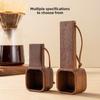 Kaffeelöffel aus Massivholz Messlöffel für Kaffeebohnen Kaffeepulver Holzmesslöffel Japanische Walnuss Langer Griff Kurzer Griff Kaffeelöffel 10g