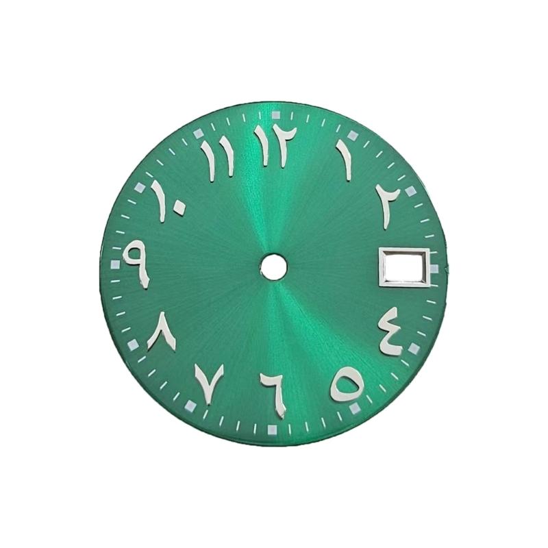 28.5mm Watch Dial for Watch Watch Movement Elegant Arabic Numerals Watch Dial Replacement for Watchmakers