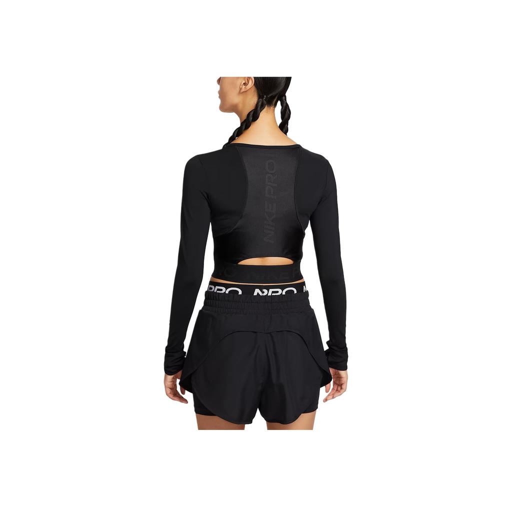 Nike Camiseta de Manga Corta Dri-Fit Pro de Secado Rápido para Mujer Tops HV9993-010