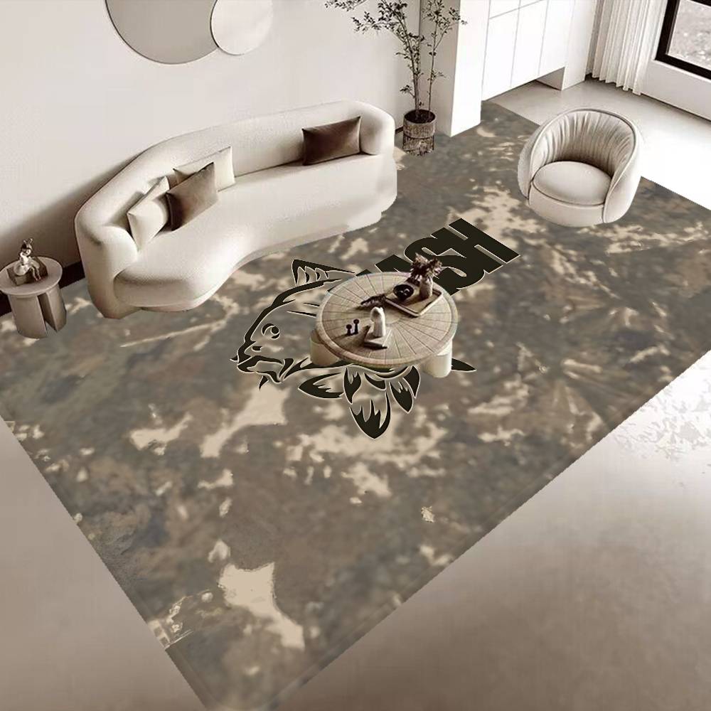 Nash Fishing Logo Floor Mat Floor Mat Rectangle Anti-slip Home Soft Badmat Front Door Indoor Outdoor Mat Welcome Doormat