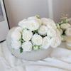 Roze Roze Pioen Kunstbloemen Zijde Boeket 27 Hoofden Rozen Nepbloem Voor Tafelvaas Schikken Huis Bruiloft Decoratie Bloemen