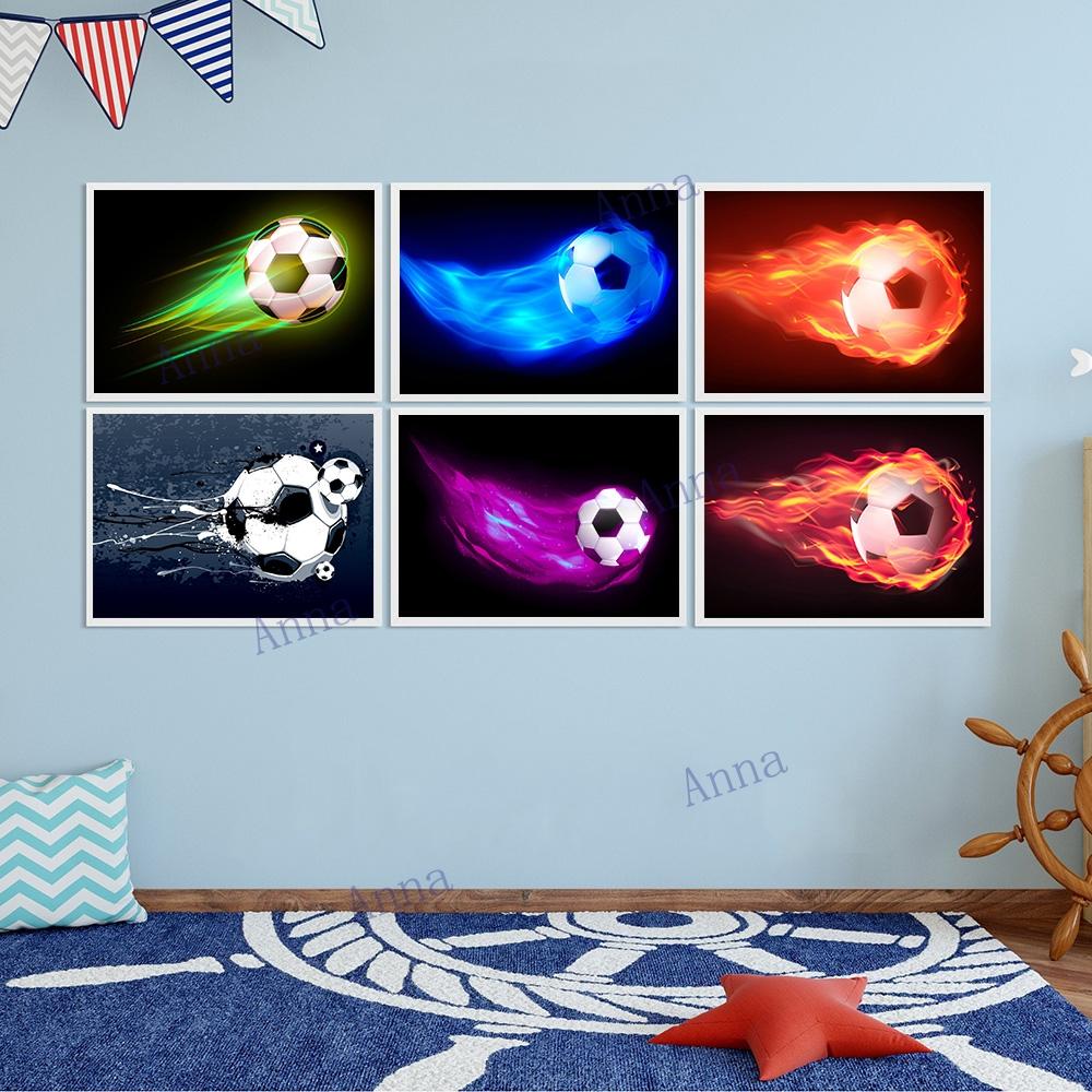 Football Sport Posters and Prints Kids Boy Wall Art Painting Soccor Fan Home Living Room Bedroom Canvas Picture Decorativos