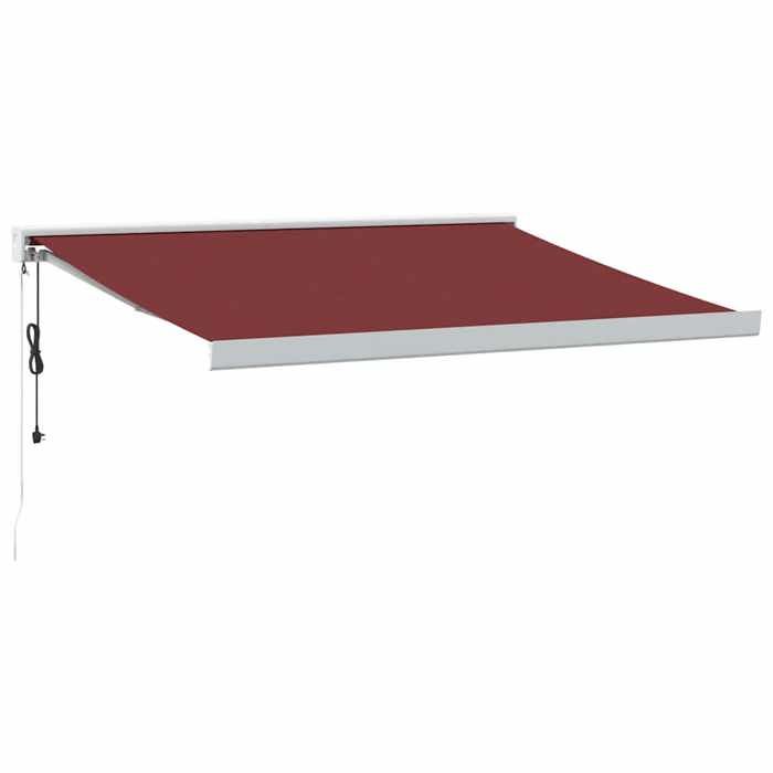 VidaXL Auvent rétractable automatique bordeaux 350x250 cm 3215324