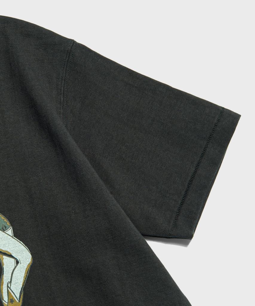 Beulonseun Western Boot Loopwheeled Graphic Tee Vintage Black