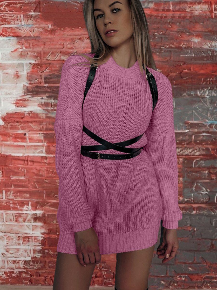 

2024 Autumn/Winter Women s Mid-Length Loose Casual Knit Sweater XL