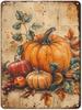 Herfst Blikbord Vintage Metaal Herfst Wanddecoratie voor Huis Keuken Portiek en Tuin Rustieke Herfst Oogst en Thanksgiving Decoratie