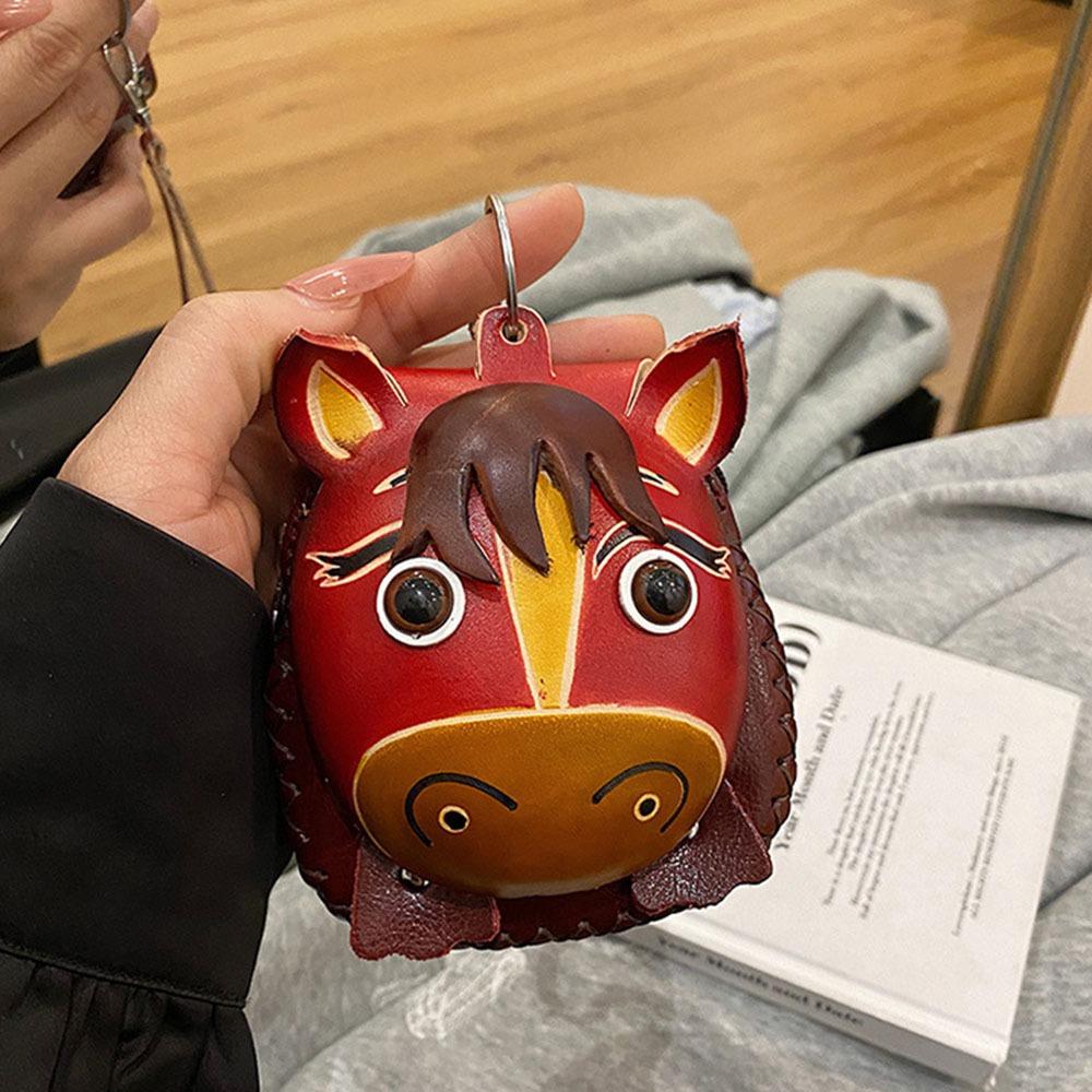 

Высококачественная мини-сумка для ключей в виде пони, кавайный карман, чехол-брелок, креативный чехол для ключей от машины, маленькие подарки красный