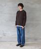 HORLISUN Meadow Wide Rib Crewneck Knit Dark Brown