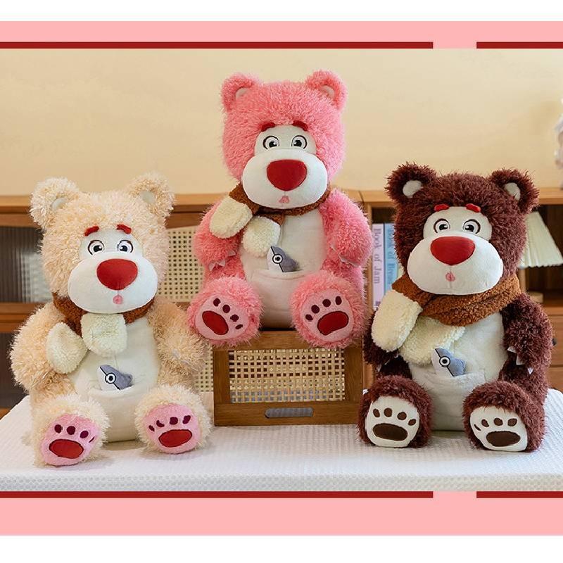 Bear With A Pocket Plush Toy Animal Stuffed Doll Cartoon Decoration Kids Gift