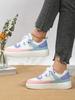 MCTIN Women Casual Shoes Breathable Platform Sneakers Couples Non Slip Leather Skateboard Shoes