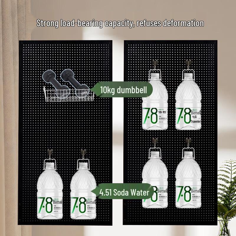 Wall-Mounted Pegboard Organizer for Kitchen & Hardware Tools Accessories