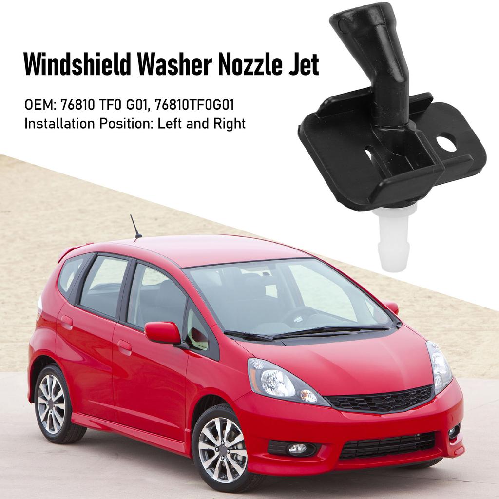 1 Pair  Washer Nozzle  76810 TF0 G01  Washer Spray  Kit for Fit 2007 To 2013  Wiper Nozzle
