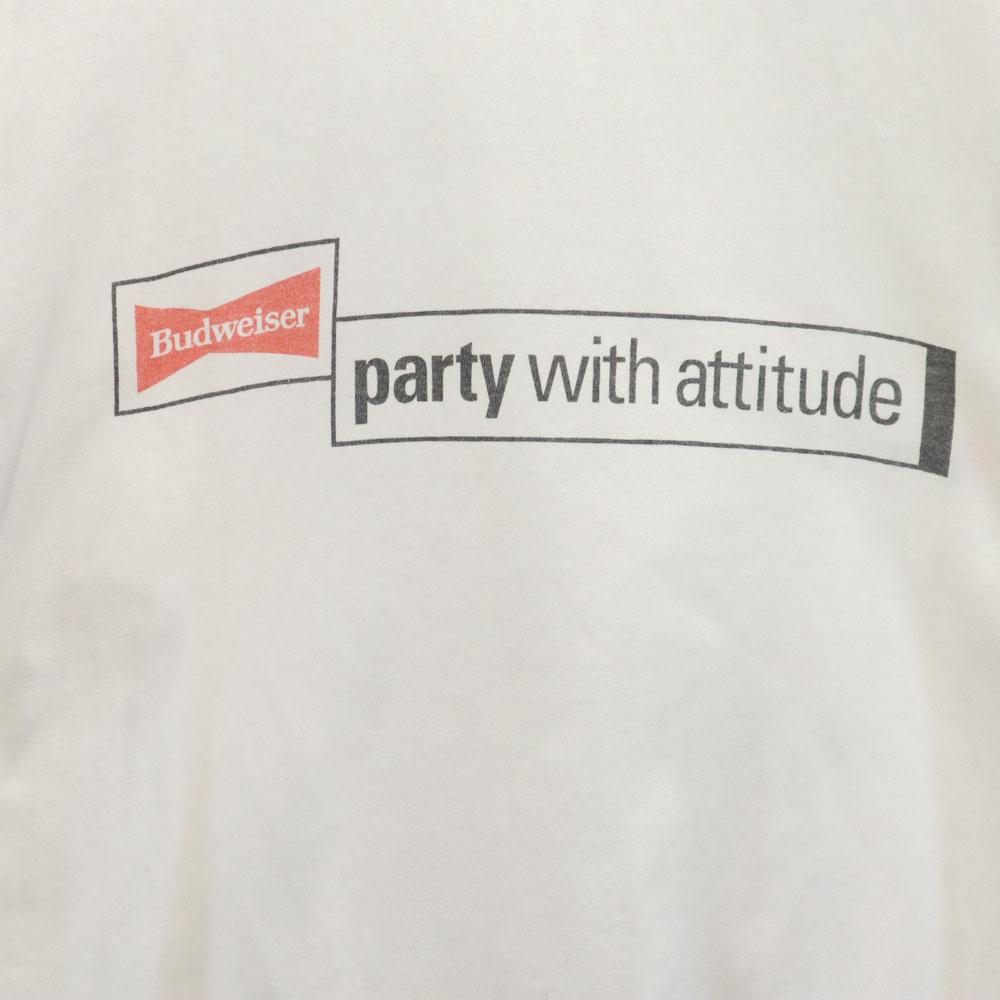 AIRAK 90s Print Short Sleeve Budweiser Single Stitch T-shirt Men's Used