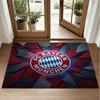 Bayern Munich Design Crystal Velvet Rug Soft Decorative Mat for Bedroom Entrance