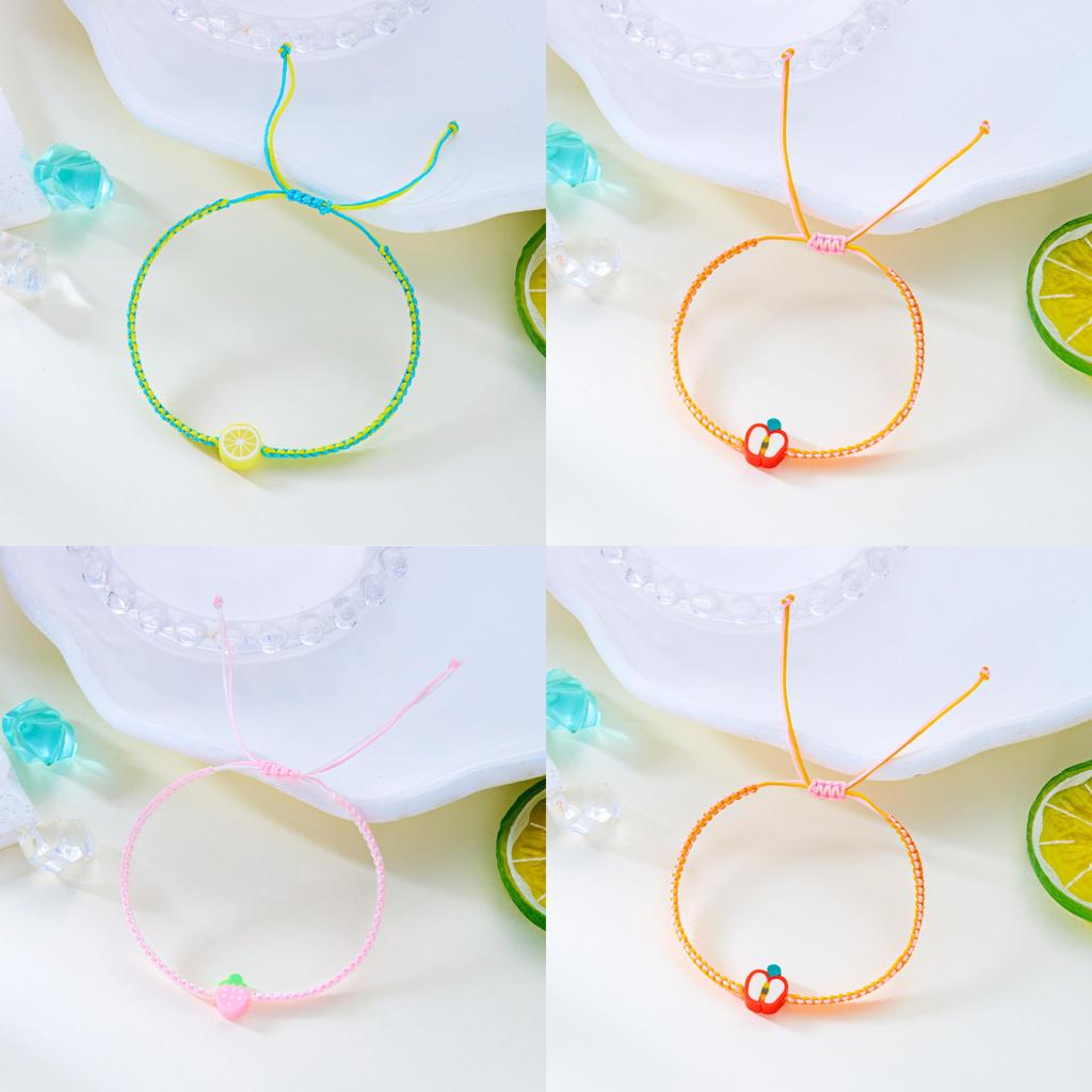 Summer Fruit Bracelet With Handmade Soft Clay For Women And Friendship Gifts