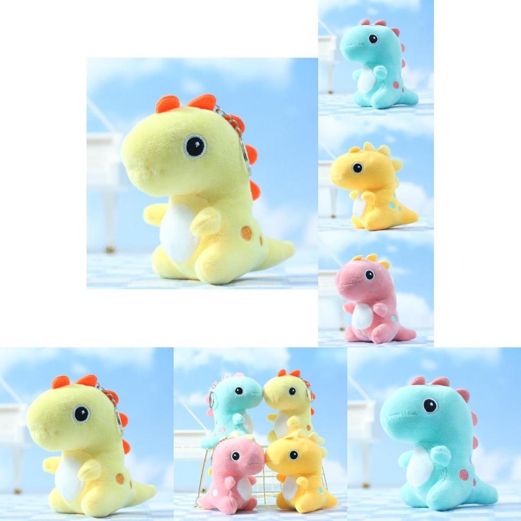 Soft And Cuddly Mini Dinosaur Plush Toy Ideal For Bag Decoration And Party Favors