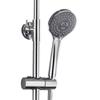 3 Functions Spray ABS Chrome Finish Water Saving Hand Held Shower Head Modern Design Easy Installation Bathroom Wall Mount