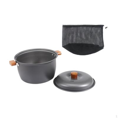 Panela de sopa de acampamento para cozinhar portátil com bolsa de armazenamento suprimentos para piquenique panela de cozinha para
