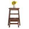Multifunctional Solid Wood Folding Step & Bar Stool for Reaching High Places and Climbing, with Dual-Use Design