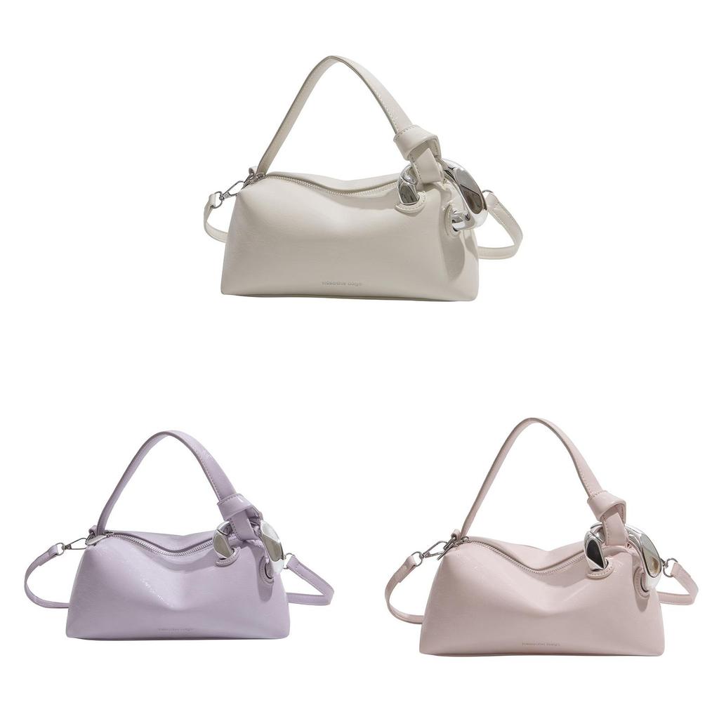 Urban Minimalist Pu Shoulder Bag With Zipper Pockets For Daily Use Female