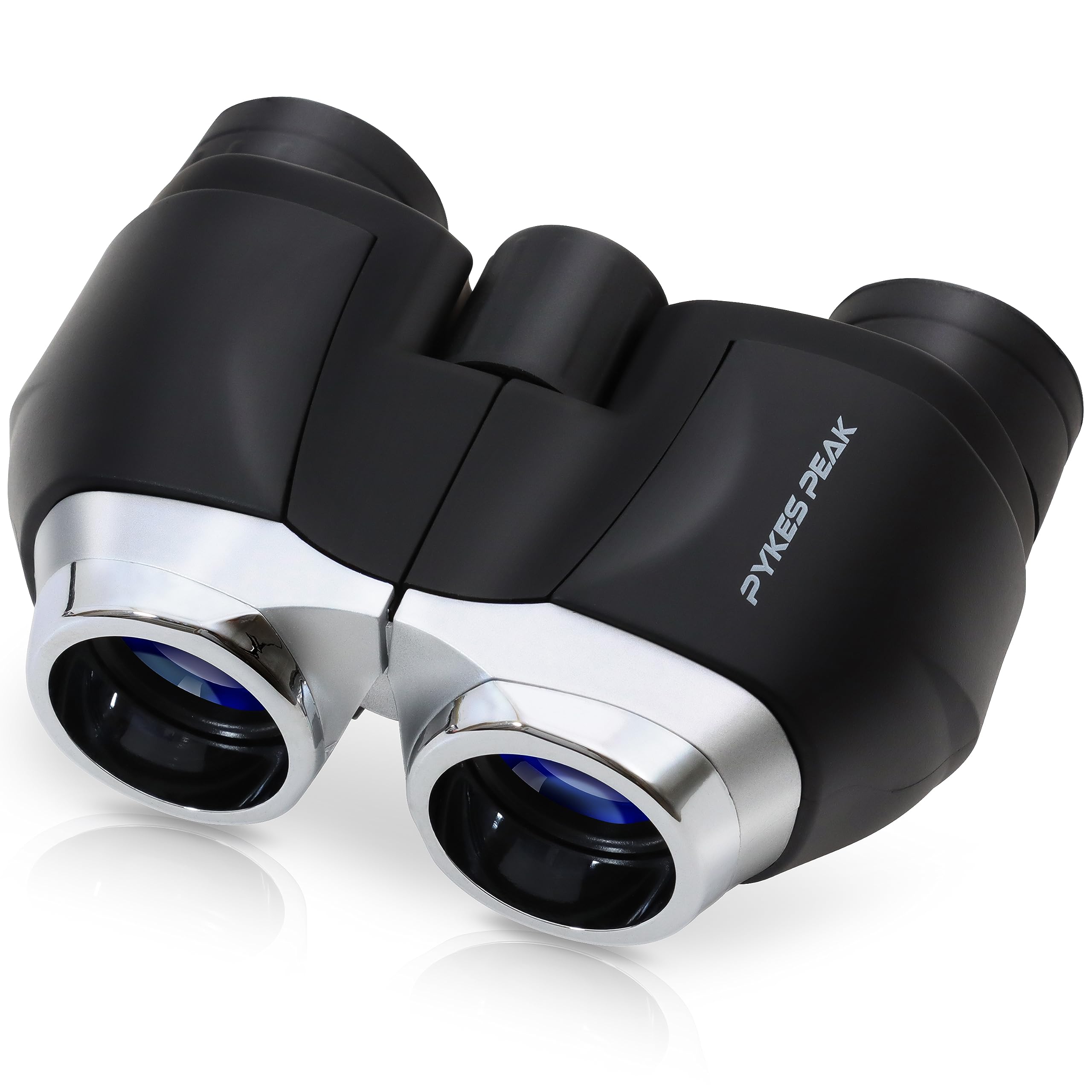 

PYKES PEAK Binoculars for Live High Watching Outdoors 10x, Lightweight, 175g, Compact, Magnification, Concerts, Sports, чорний