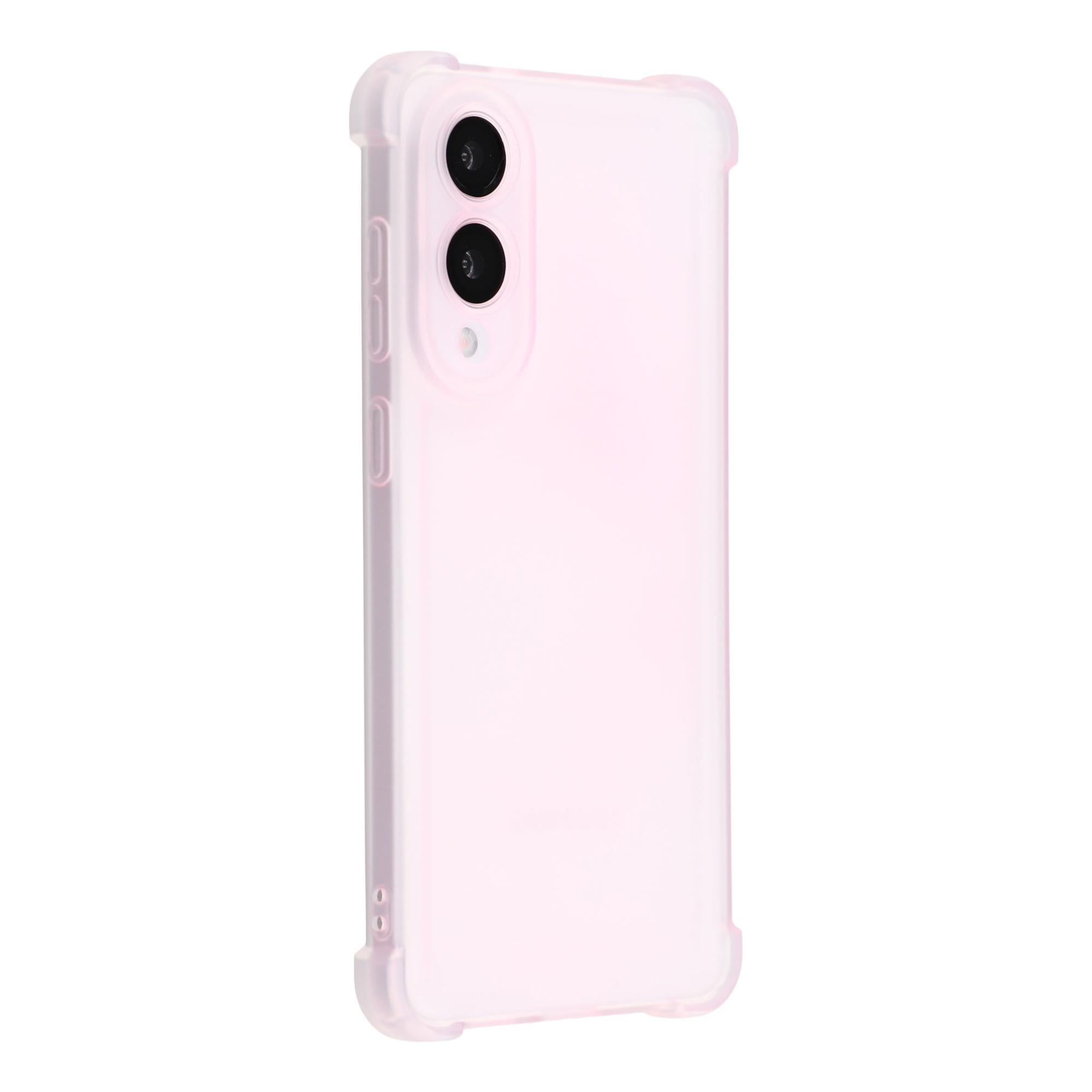 

For Samsung Galaxy S25 Edge Case Skin Touch Matte TPU Phone Back Cover Precise Cutouts Transparent Pink