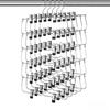 Skirt Hanges Space Saving, Pants Hangers with Clips 6 Tier,Closet Organizers and Storager,Clothes Hanger Space Saver