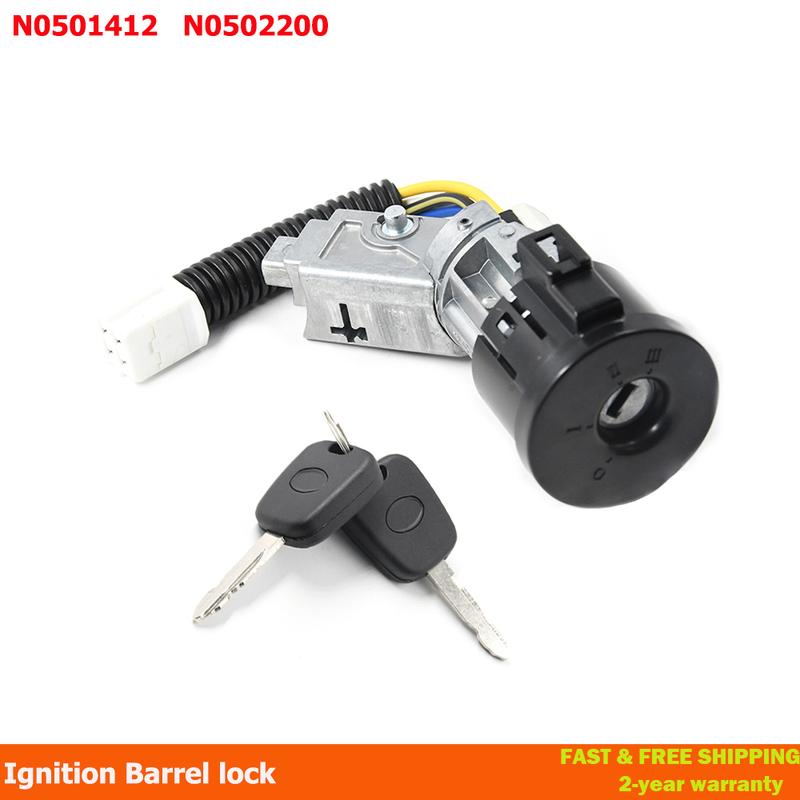 

Car Ignition Lock Set with 2 Keys N0501412 For Citroen C1 Peugeot 107 Toyota Aygo N0502200 Engine Ignition Barrel Lock