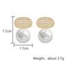 French Exquisite Imitation Oval Zircon Earrings for Women Shiny Crystal Micropaved Zirconia Stud Earring Luxury Bridal Zircon