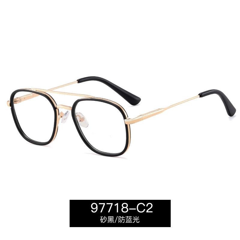 Alterssichtige Brille Mann Metallrahmen Ultraleicht Alterssichtigkeit Brille Doppelbrücke Business Brille Dioptrie 0 bis +6.0