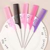 Professional Pointed Tail Comb, Stainless Steel Antistatic Hair Styling Comb, Salon Dyeing Hair Tool, Special for Real Hair Wigs
