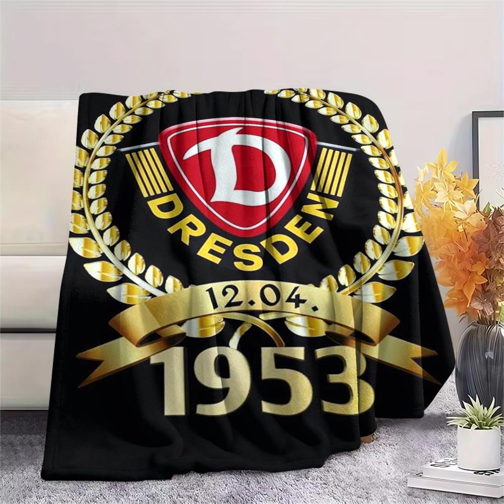 1 ks Flísová deka s potiskem SG Dynamo Dresden, Vysoká kvalita, Pohodlná pro všechna roční období, Domácí dekorace, Teplo a pohodlí, Perfektní jako vánoční dárky149