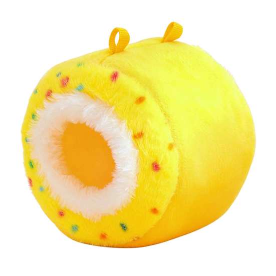 Hanging Small Pet Bed Plush Parrot Bed, Warm Hammock, Cozy Hideout Winter Cave Indoor Sanctuary for Animal Cage Accessory Sugar Glider Hamster