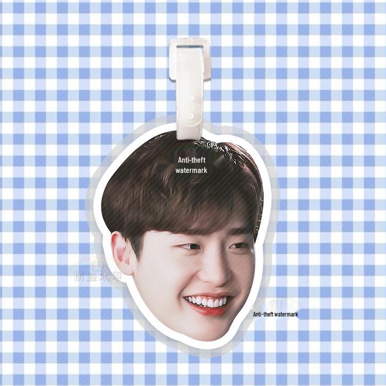 Lee Jong Suk Luggage Tag Backpack Charm Pendant Ornament