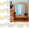 4pcs/set Glass Fasteners Mirror Fixing Nails Stainless Steel Decoration Screw Covers Furniture Hardware Billboard Decor