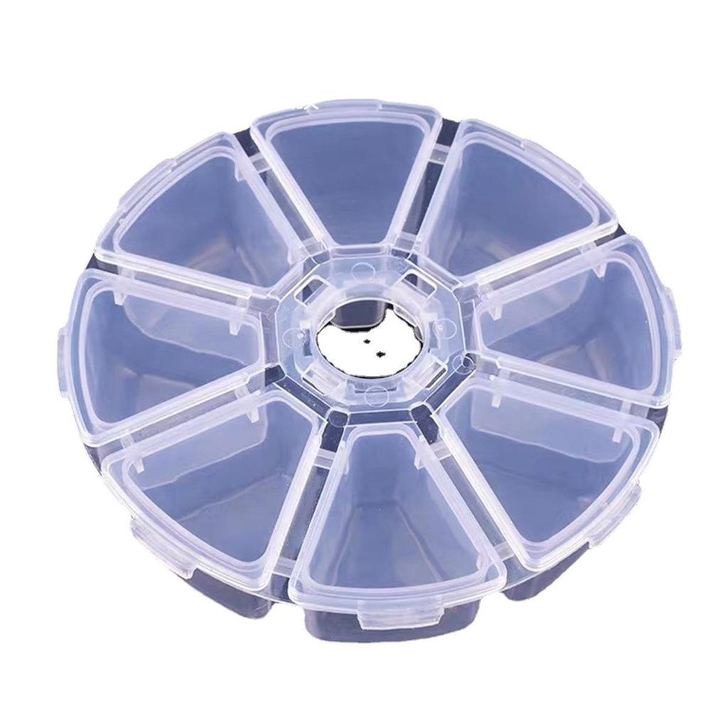 Nail Art & Jewelry Storage Box: 10 or 24 Small Grids for Drills & Ornaments