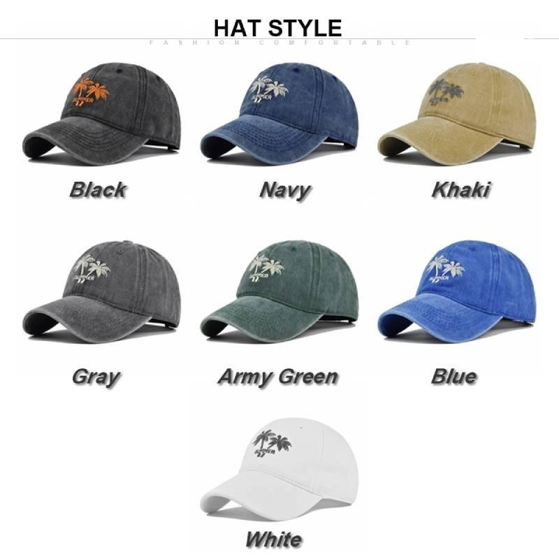 Hat Duck Tongue Coconut Embroidered Baseball Hat Retro Sunshade Hat Eaves Curved