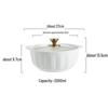 Ceramic Double-Handled Large Soup Bowl with Lid - High-End Design, Ideal for Home Use, Sauerkraut Fish, and Commercial Soups.