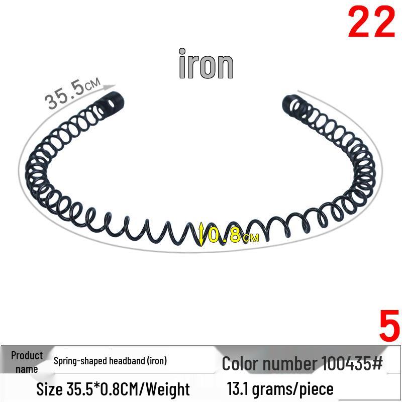 Unisex Invisible Sports Iron Headband - Korean Style Wave Hair Clip.