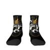 Animal Graffiti Raccoon Print Pattern Unisex Soft Breathable Comfortable Sweat Wicking All-match Carnival Low-top Trendy Socks