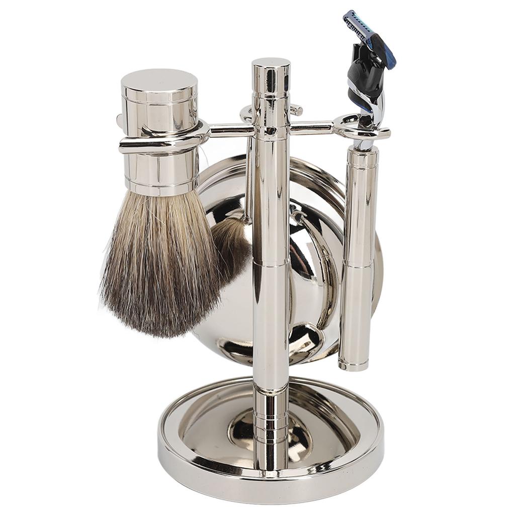Men Beard Trimmer Stainless Steel Rugged Stable Elegant Look Portable Shave Brush for Barbershop