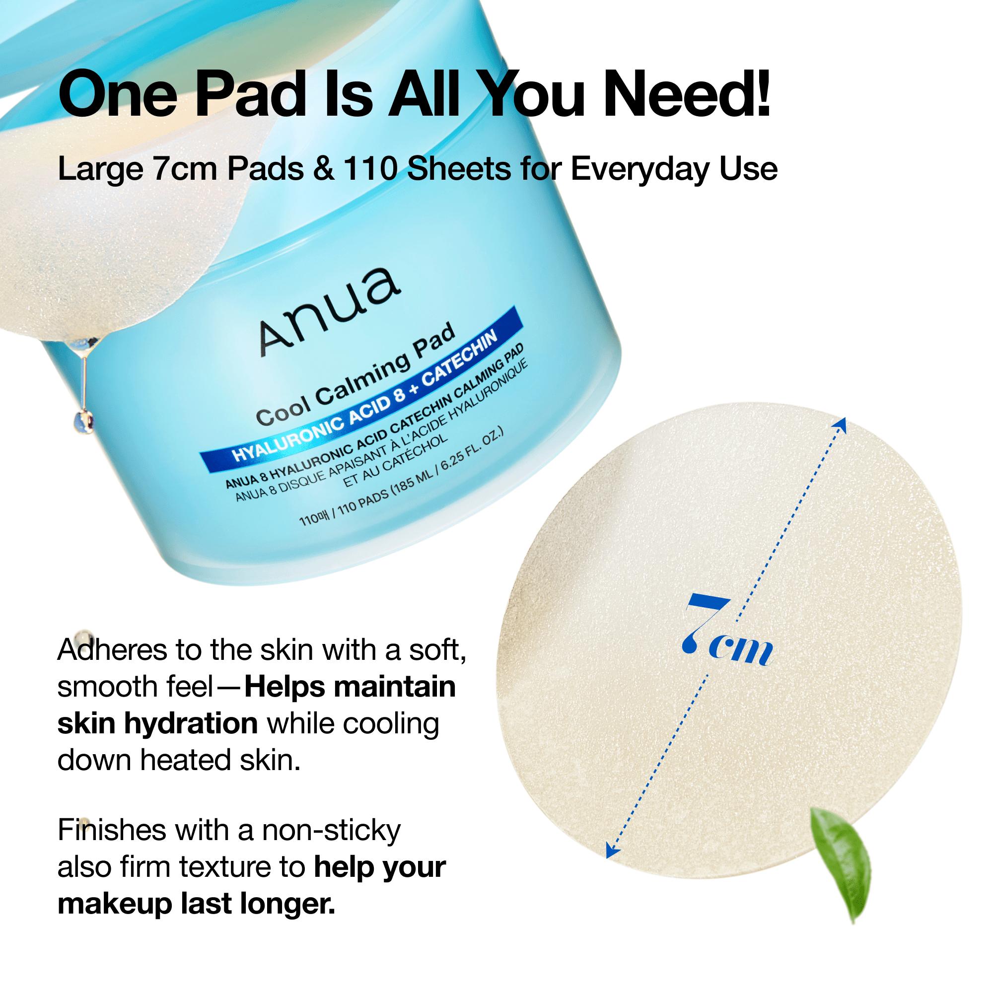 8 Hyaluronic Acid Catechin Calming Pad 110 ea