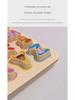 Children's Educational Wooden Jigsaw Puzzle Board for Number and Letter Shape Recognition