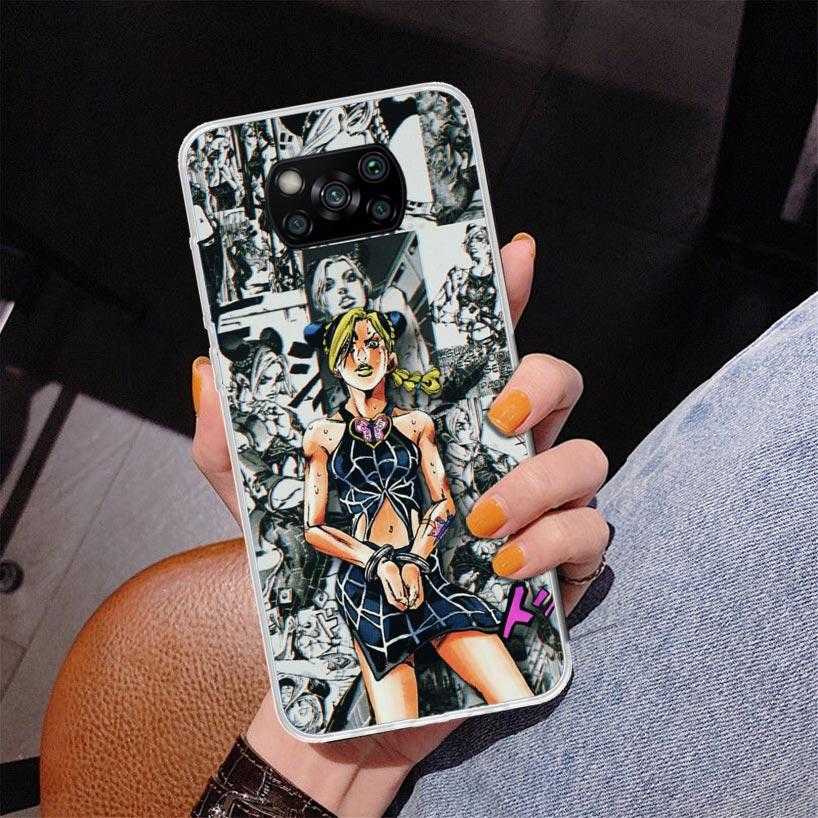 JoJo Bizarre Adventures Anime Phone Case For Xiaomi Poco X7 X6 X5 Pro F7 Ultra Redmi 15C 15 13C 13 12C 12 10 10A 10C 9 9A 9C 9T