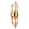 Clear Crystal LED Wall Lamp G9*2 Bulb Stainless Steel Wall Lights For Foyer Bedroom Aisle Dining Room 220V Gold Sconces