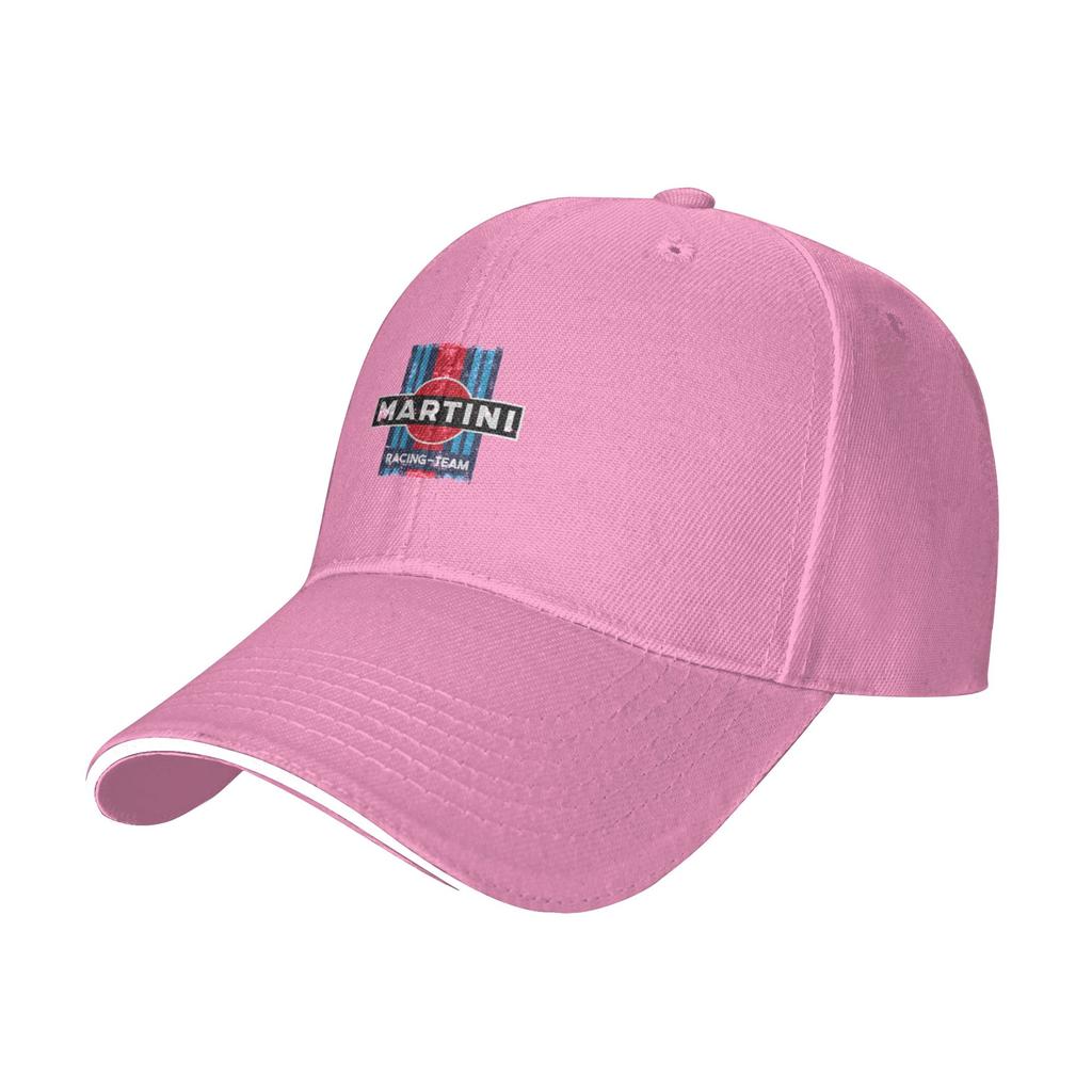 Modische Martini Racing Team Vintage Baseballkappe mit gebogenem Schirm für den Weg zur Arbeit Snapback Kappe